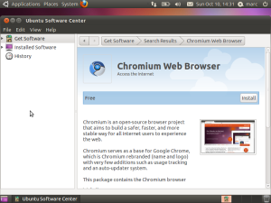 Chromium the base for Google Chrome is available in the Ubuntu Software Center